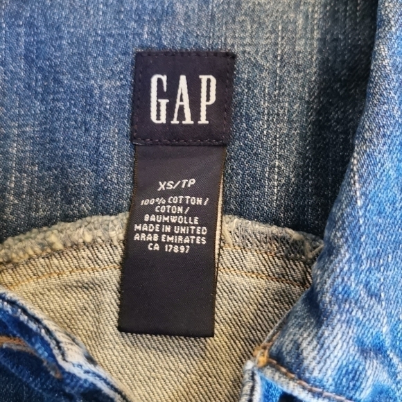 VINTAGE Gap Jean Jacket 100% Cotton XS - Picture 3 of 7